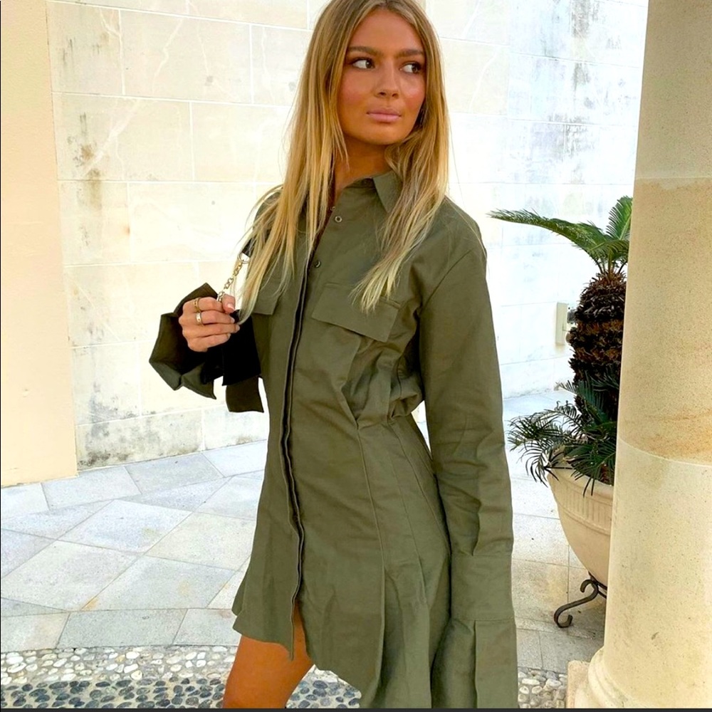 Lioness Cover Girl Mini Shirt Dress Princess Polly
